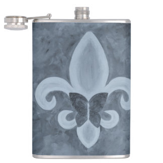 Denim Butterfleur | Blue Fleur de Lis Butterfly Fickplunta