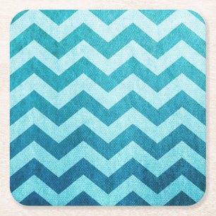 Denim Chevron av Shirley Taylor Underlägg Papper Kvadrat