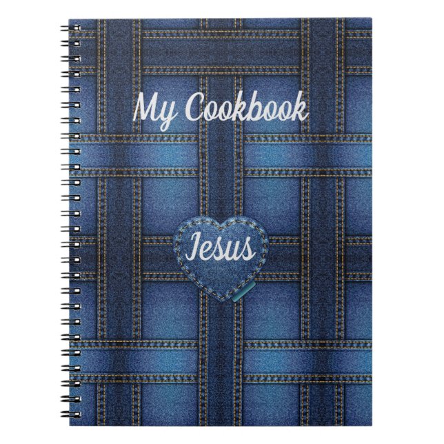 Denim Design Notebook Anteckningsbok (Framsidan)