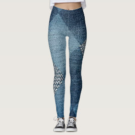 Denim designad Leggings