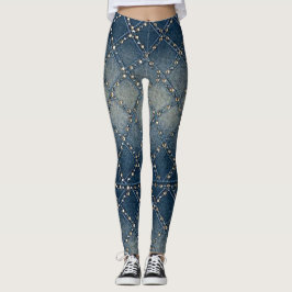 Denim designad Leggings