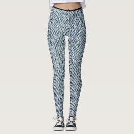Denim designad leggings