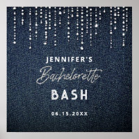 Denim Diamond Glitter Drippings Navy Sängvätning