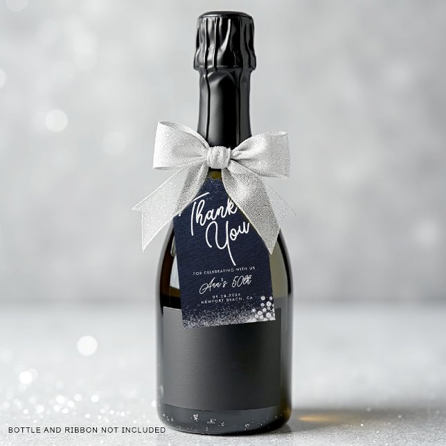 Denim Diamonds Bling Classy Elegant Party Welcome Presentetikett (denim and diamonds gift tag birthday party glam bling elegant stylish tasteful chic custom favor)