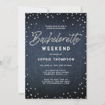 Denim Diamonds Elegant Classy Bachelorette Helg