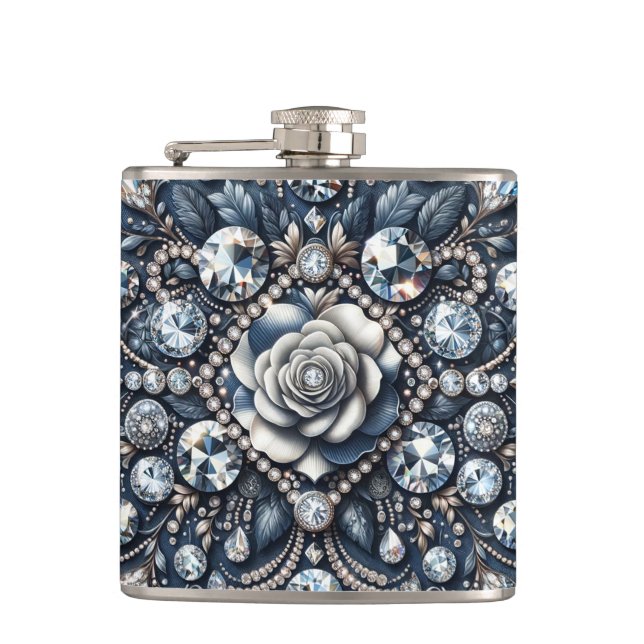 Denim & Diamonds Glam Bling Rosa Juveler Fickplunta (Framsidan)