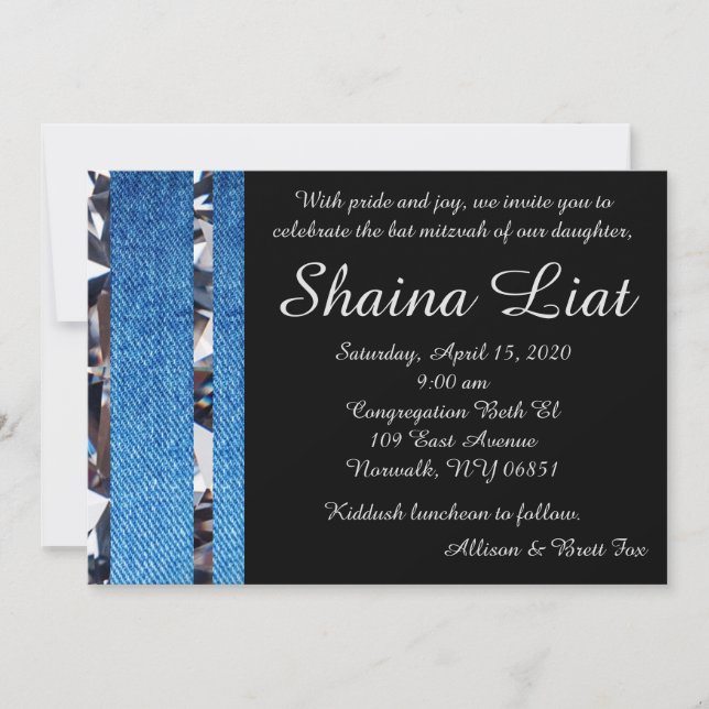 Denim & Diamonds Inbjudan III (Framsida)