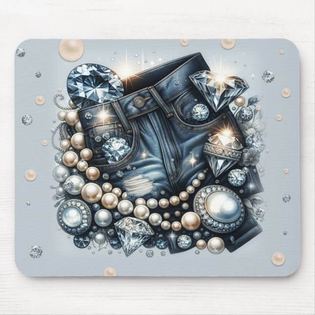 Denim Diamonds & Pearls Jeans Bling Musmatta (Framsidan)
