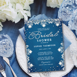 Denim Diamonds Snöre Jeans Modern Möhippa Inbjudningar