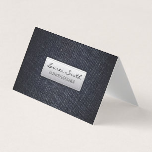 Denim Fabric Visitkort