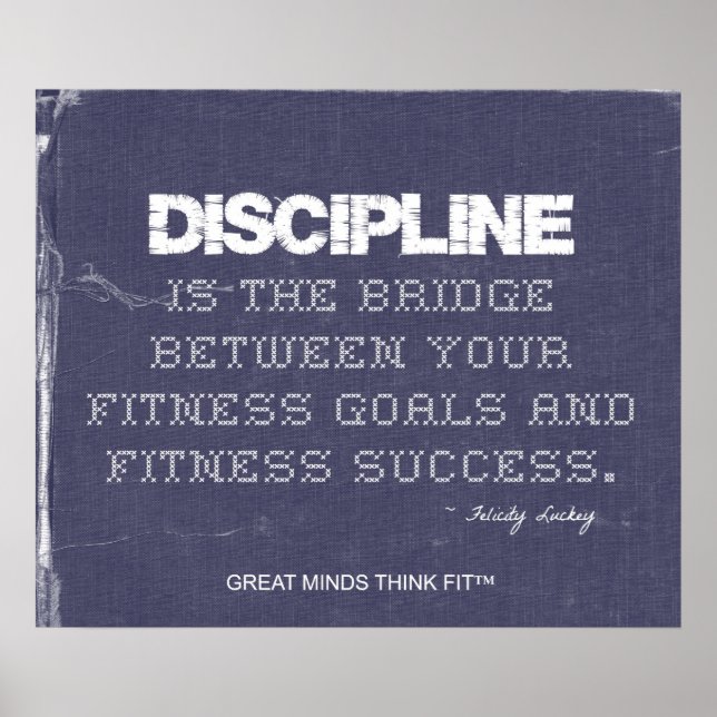 Denim for Fitness Discipline Poster (Framsidan)