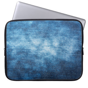 Denim försörjer struktur mot bakgrund. Jeans Laptop Fodral