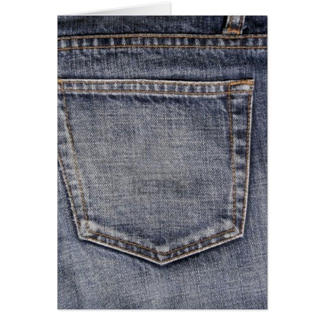 Denim Hälsningskort (Framsidan)