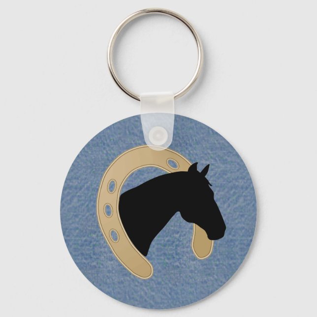 Denim & Horseshoe KEYCHAIN Nyckelring (Framsida)