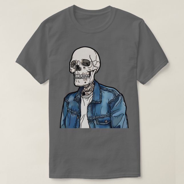 Denim Jacka T Shirt (Design framsida)