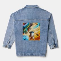 Denim Jacket — Coffee Breeze Art