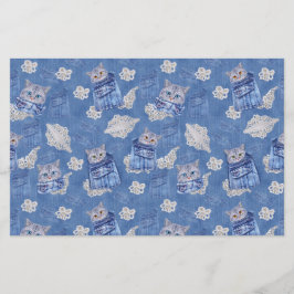 Denim Jean poies, Kittens och Snöre