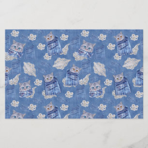 Denim Jean poies, Kittens och Snöre