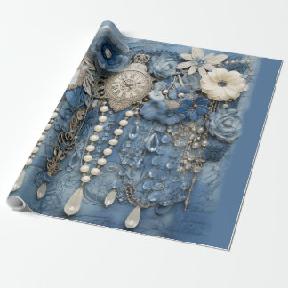 Denim Jean poies, Kittens och Snöre Presentpapper