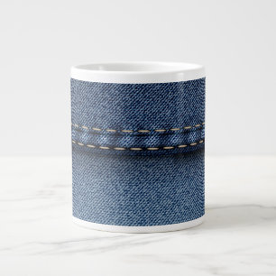 Denim Jeans Struktur Jumbo Mugg