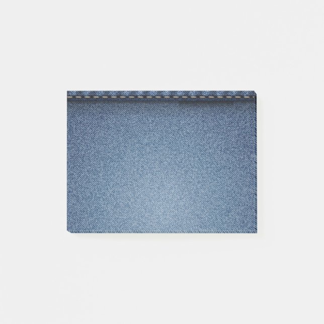 Denim Jeans Struktur Post-it Block (Framsida)