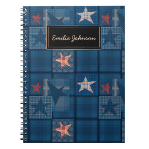 Denim lappchwork anteckningsbok