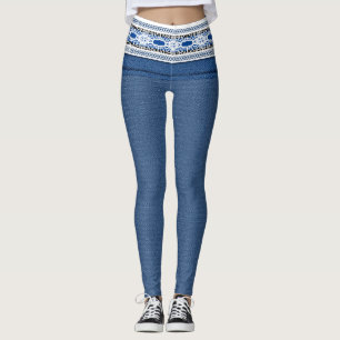 Denim >Leggings.Kläder och skor > Kvinnor Leggings