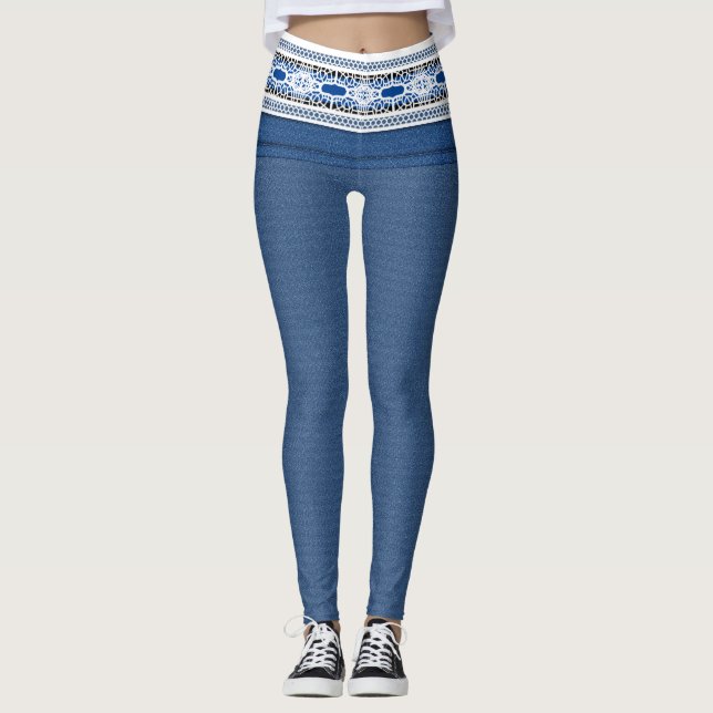 Denim >Leggings.Kläder och skor > Kvinnor Leggings (Framsida)