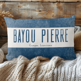 Denim Look Bayou Pierre Louisiana delstat Lumbarkudde