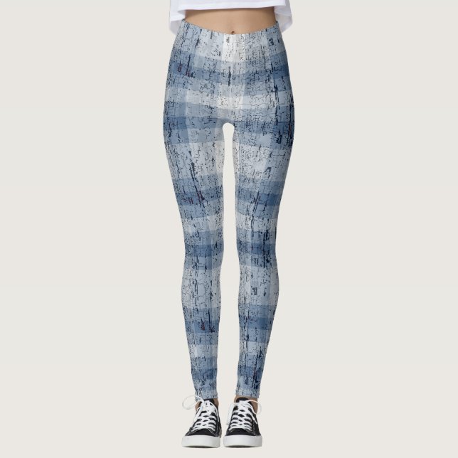 Denim look Crackle Play Leggings (Framsida)