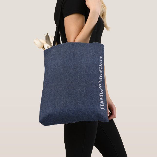 Denim Look Tote Bag HAMbyWG Tygkasse (Närbild)