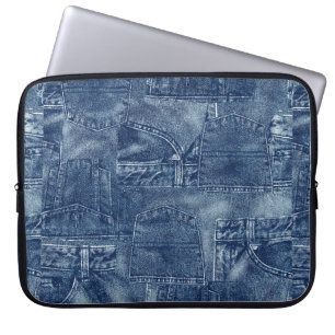 Denim-material Laptop Fodral