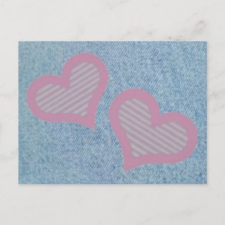 Denim-n-Hearts vykort