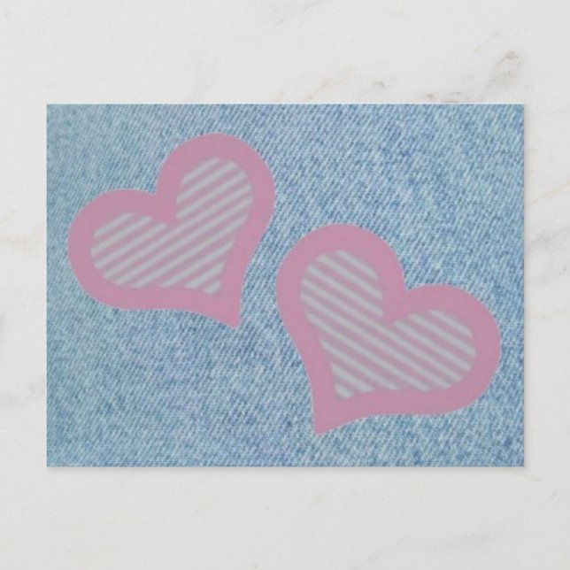 Denim-n-Hearts vykort (Framsida)