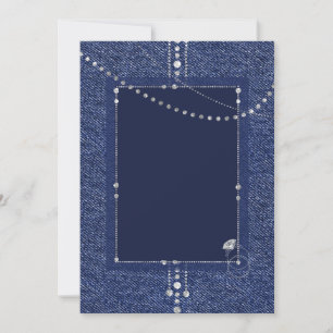 Denim och diamant inbjudan