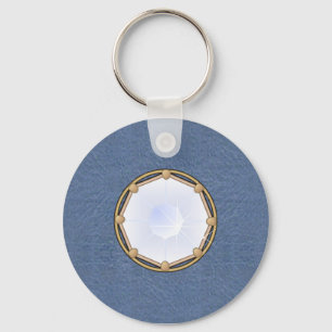 DENIM och DIAMANT Keychain Nyckelring