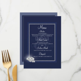 Denim och diamanter blå meny