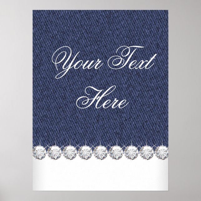 Denim och diamanter poster (Framsidan)