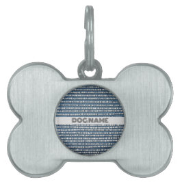 Denim och Diamonds Rhinestones Chic Festive Bling ID-bricka Husdjur