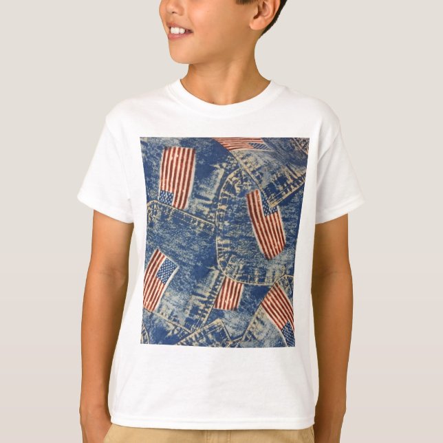 Denim & Old glory T Shirt (Framsida)