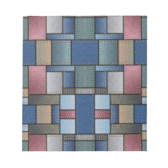 Denim Patchwork Anteckningsblock (Framsida)