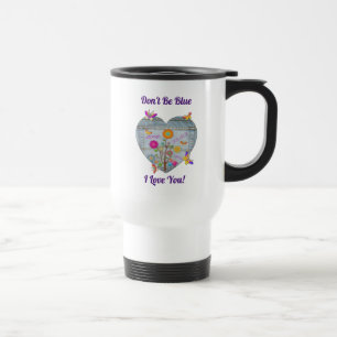 Denim Pocket Heart Flowers Butterflies Resemugg