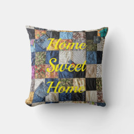 Denim Pocket Quilt Kudde