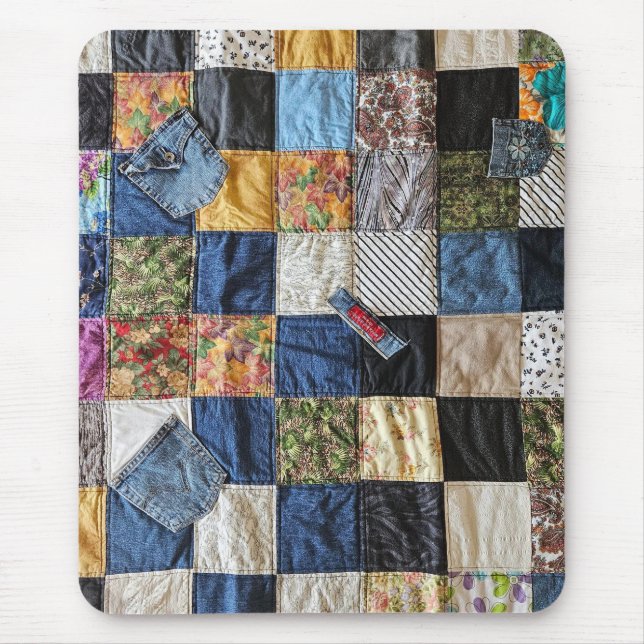 Denim Pocket Quilt Musmatta (Framsidan)