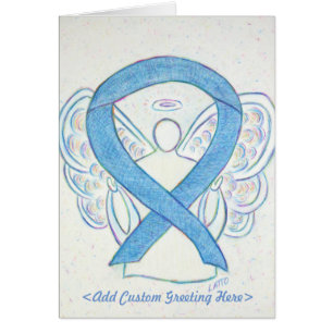Denim Ribbon Angel-gratulationskort Hälsningskort