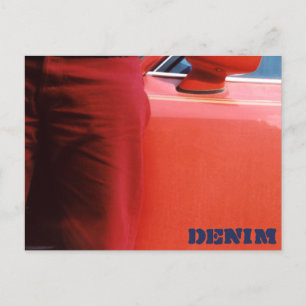 Denim Series 09 Red Jeans Postcard Vykort