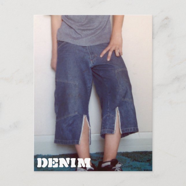 Denim Series 11 Culottes Postcard Vykort (Framsida)