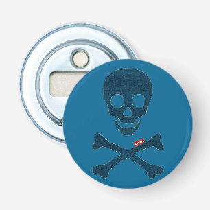 Denim Skull Flasköppnare