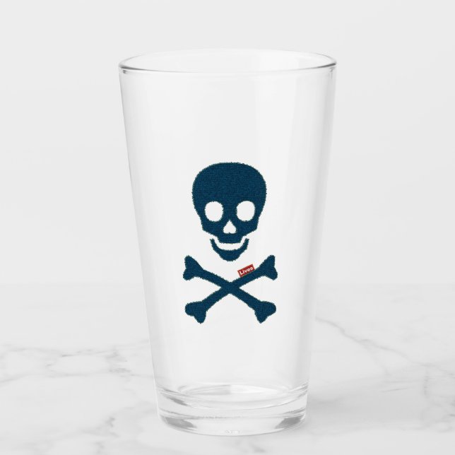 Denim Skull Glaskopp (Framsida)