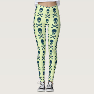 Denim Skull Leggings